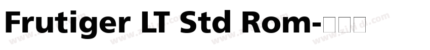 Frutiger LT Std Rom字体转换